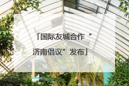 国际友城合作“济南倡议”发布