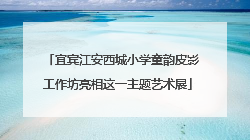 宜宾江安西城小学童韵皮影工作坊亮相这一主题艺术展