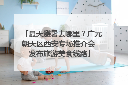 夏天避暑去哪里？广元朝天区西安专场推介会 发布旅游美食线路