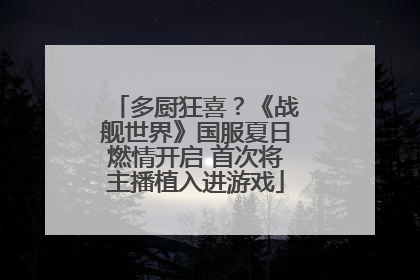 多厨狂喜？《战舰世界》国服夏日燃情开启 首次将主播植入进游戏