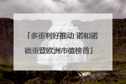 多重利好推动 诺和诺德重登欧洲市值榜首