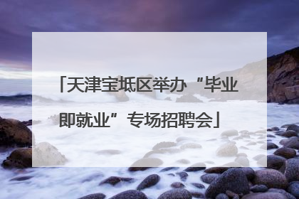 天津宝坻区举办“毕业即就业”专场招聘会