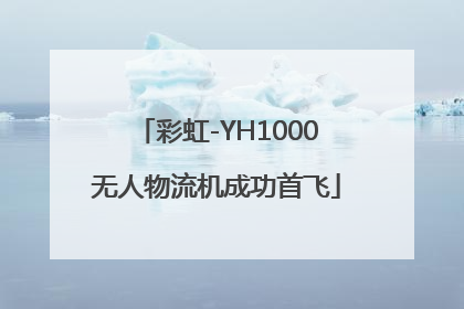 彩虹-YH1000无人物流机成功首飞