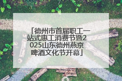 德州市首届职工一站式惠工消费节暨2025山东德州燕京啤酒文化节开幕