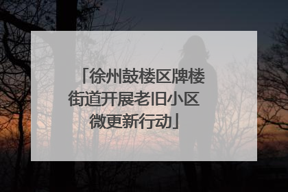 徐州鼓楼区牌楼街道开展老旧小区微更新行动