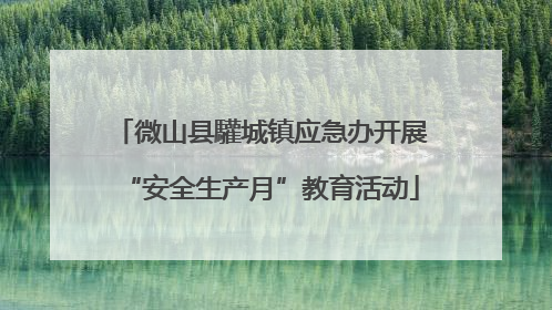 微山县驩城镇应急办开展“安全生产月”教育活动