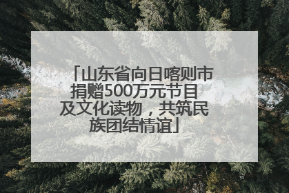 山东省向日喀则市捐赠500万元节目及文化读物，共筑民族团结情谊