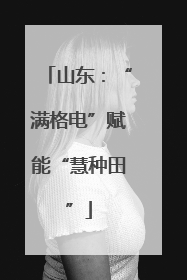 山东：“满格电”赋能“慧种田”