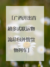 广西开出首趟多式联运物流总包外贸货物列车