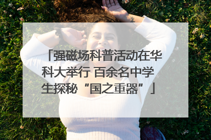 强磁场科普活动在华科大举行 百余名中学生探秘“国之重器”