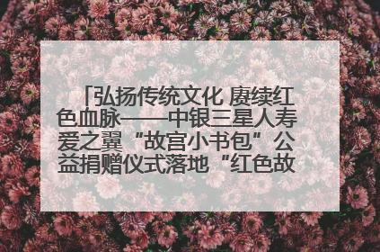 弘扬传统文化 赓续红色血脉——中银三星人寿爱之翼“故宫小书包”公益捐赠仪式落地“红色故都”江西瑞金