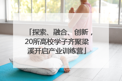 探索、融合、创新，20所高校学子齐聚梁溪开启产业训练营