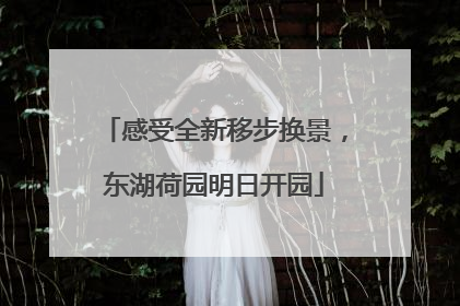 感受全新移步换景，东湖荷园明日开园