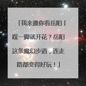 我来邀你看岳阳丨踩一脚就开花？岳阳这条魔幻步道，连走路都变得好玩！