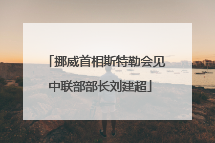挪威首相斯特勒会见中联部部长刘建超