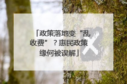 政策落地变“乱收费”？惠民政策缘何被误解