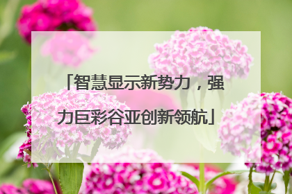 智慧显示新势力，强力巨彩谷亚创新领航