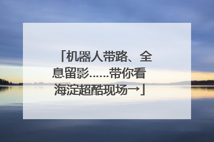 机器人带路、全息留影……带你看海淀超酷现场→