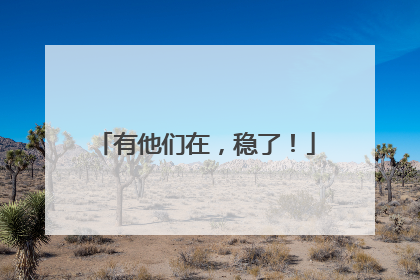 有他们在，稳了！