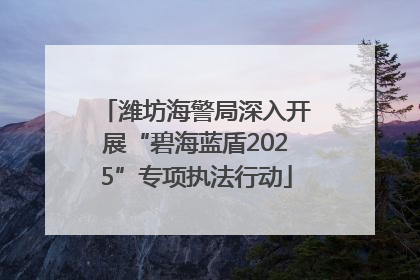 潍坊海警局深入开展“碧海蓝盾2025”专项执法行动