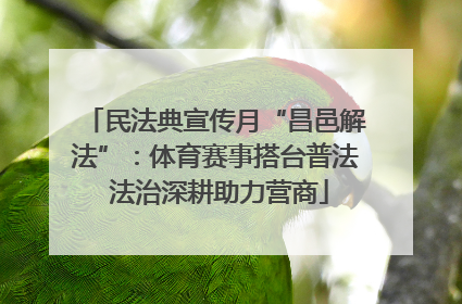 民法典宣传月“昌邑解法”：体育赛事搭台普法 法治深耕助力营商