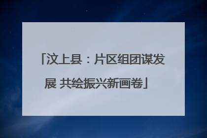 汶上县：片区组团谋发展 共绘振兴新画卷