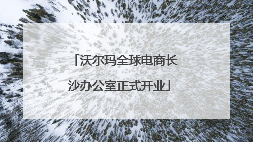 沃尔玛全球电商长沙办公室正式开业