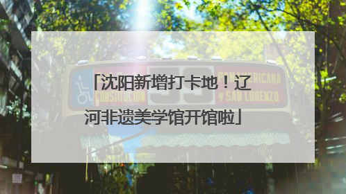 沈阳新增打卡地！辽河非遗美学馆开馆啦