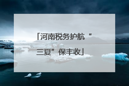 河南税务护航“三夏”保丰收