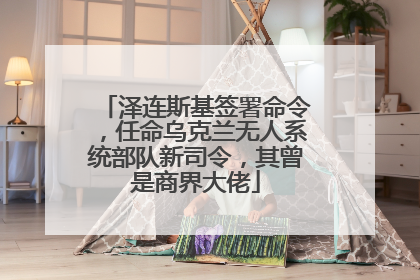 泽连斯基签署命令，任命乌克兰无人系统部队新司令，其曾是商界大佬