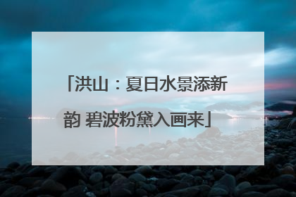 洪山：夏日水景添新韵 碧波粉黛入画来