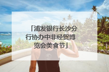 浦发银行长沙分行协办中非经贸博览会美食节