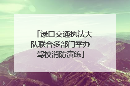 渌口交通执法大队联合多部门举办驾校消防演练