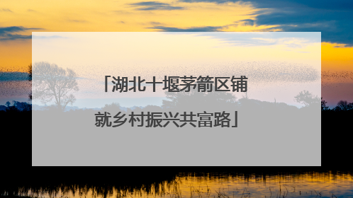 湖北十堰茅箭区铺就乡村振兴共富路