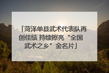 菏泽单县武术代表队再创佳绩 持续擦亮“全国武术之乡”金名片