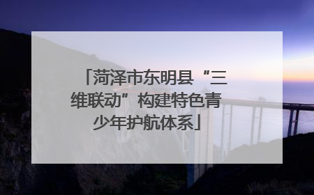 菏泽市东明县“三维联动”构建特色青少年护航体系