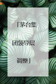 茅台集团领导层调整