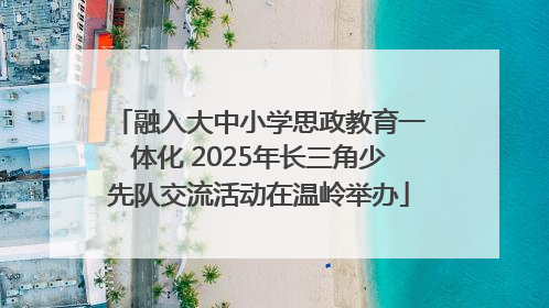 融入大中小学思政教育一体化 2025年长三角少先队交流活动在温岭举办