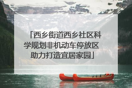 西乡街道西乡社区科学规划非机动车停放区 助力打造宜居家园