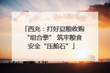 西充：打好夏粮收购“组合拳” 筑牢粮食安全“压舱石”