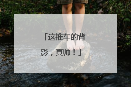 这推车的背影，真帅！
