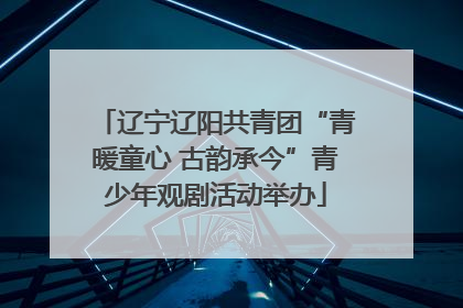 辽宁辽阳共青团“青暖童心 古韵承今”青少年观剧活动举办