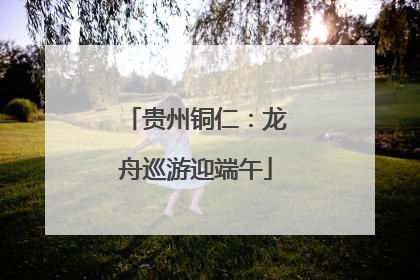 贵州铜仁：龙舟巡游迎端午