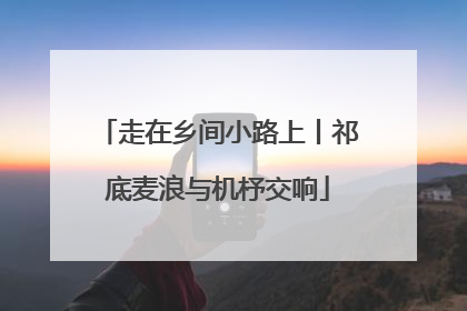 走在乡间小路上丨祁底麦浪与机杼交响