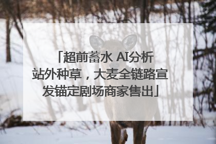 超前蓄水 AI分析 站外种草，大麦全链路宣发锚定剧场商家售出