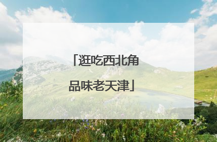 逛吃西北角 品味老天津