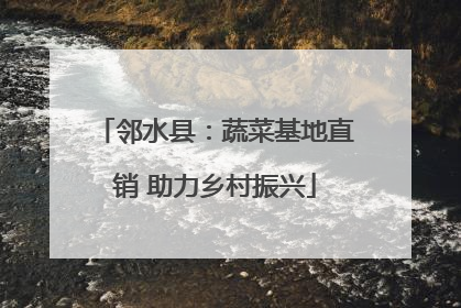 邻水县：蔬菜基地直销 助力乡村振兴