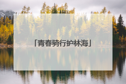 青春骑行护林海