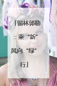锡林郭勒：乘“新”风向“绿”行