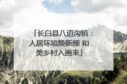 长白县八道沟镇：人居环境焕新颜 和美乡村入画来
